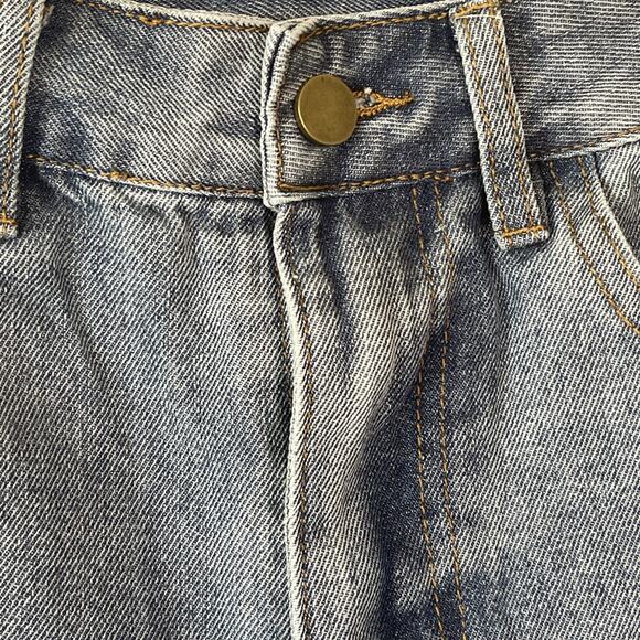 Women High Waist Stretch Embroidered Shorts Ladies Denim Jeans 28” - NWT - Picture 4 of 4